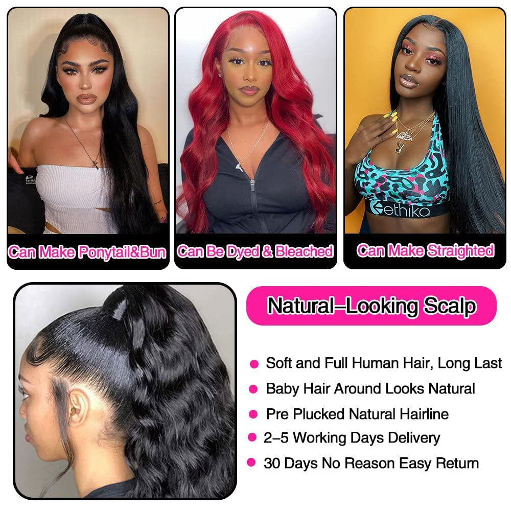 12A Grade Brazilian Virgin Straight Human Hair 4 Bundles (20 22 24 26 Inches) 100% Unprocessed Virgin Human Hair Straight Bundles Natural Color