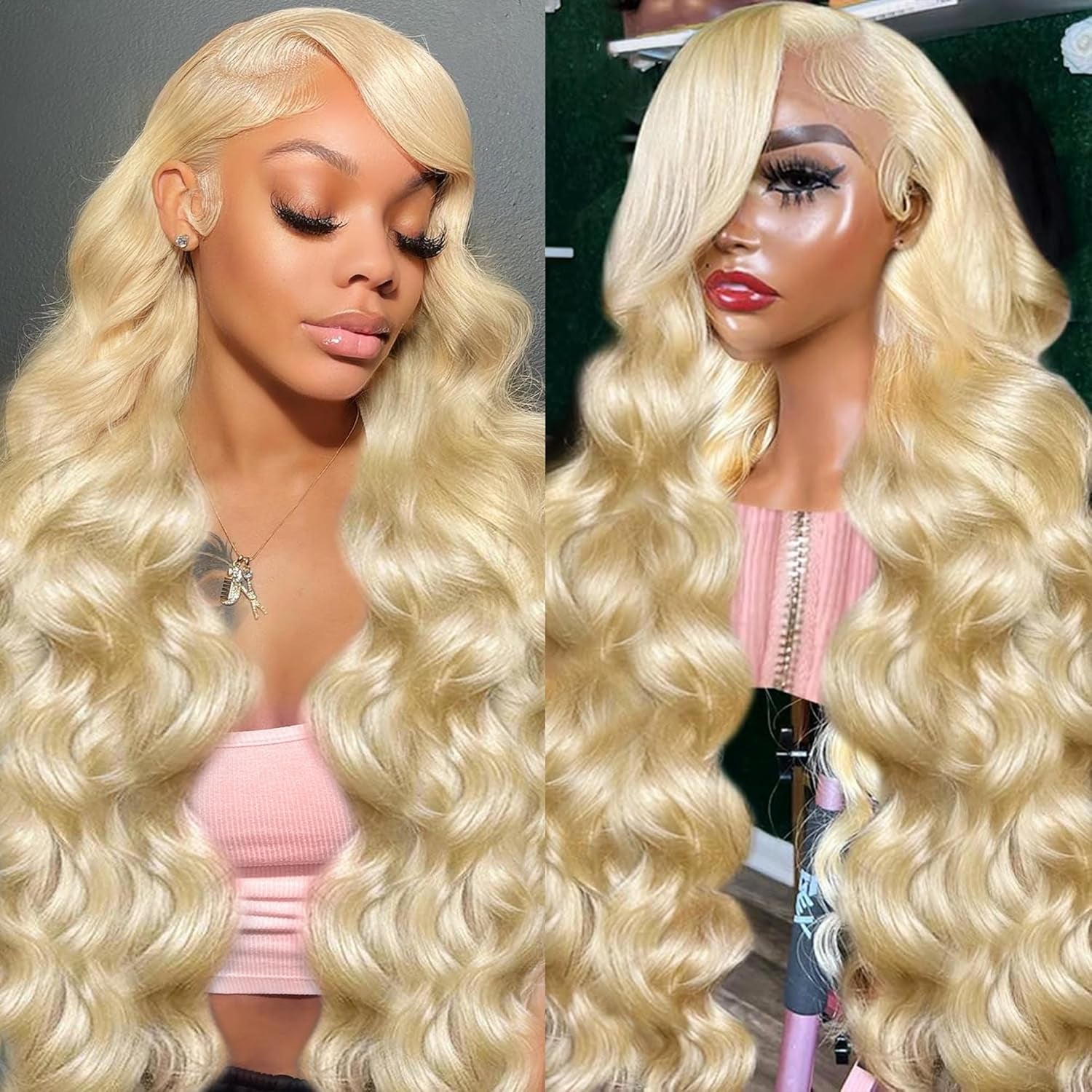 613 13X6 Lace Front Wig Human Hair 13X6 28 Inch 200 Density 613 Lace Frontal Wig Blonde Wig Human Hair Straight 613 HD Lace Frontal Wig Pre Plucked with Baby Hair