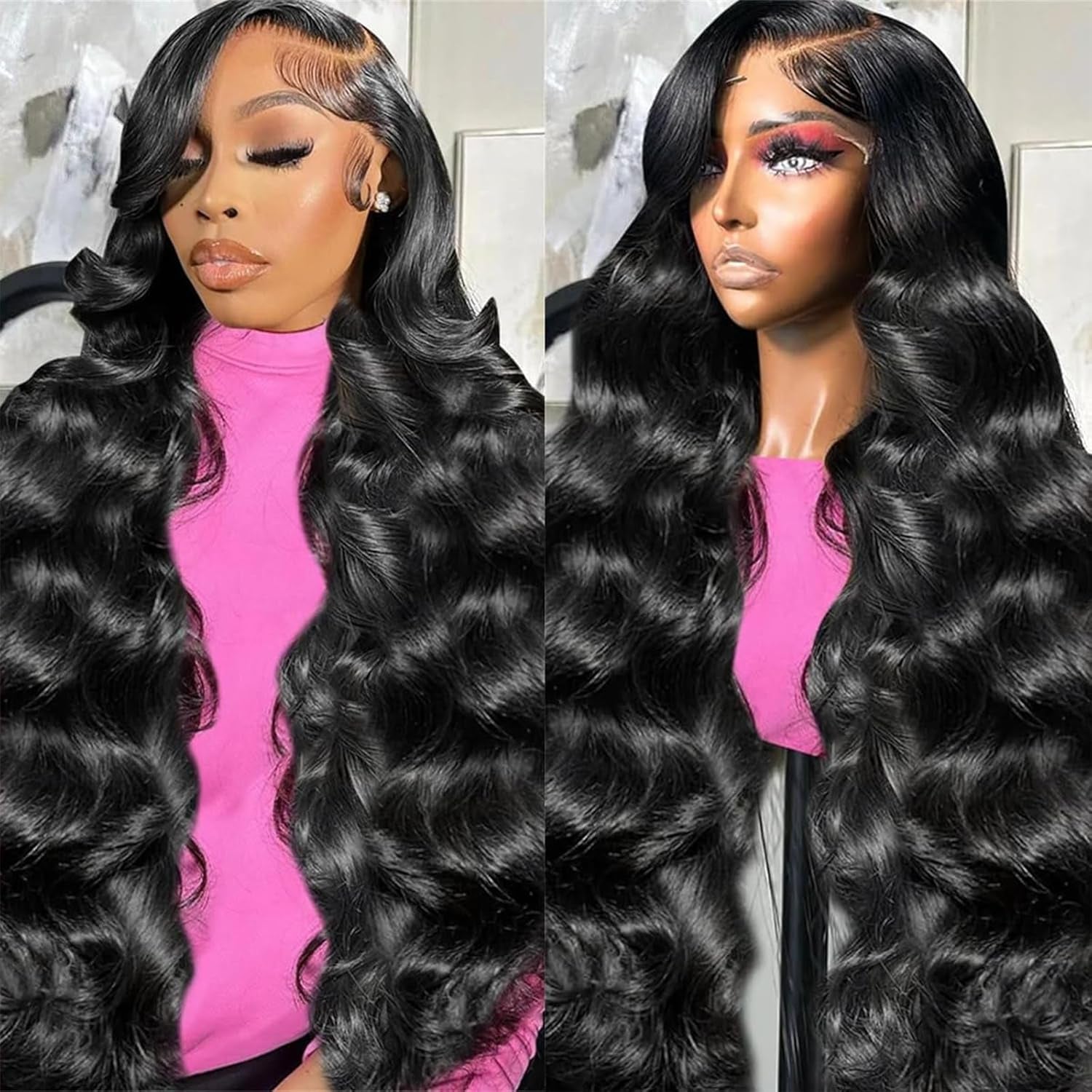 13X6 Body Wave Lace Front Wigs Human Hair Wig 250 Density 15A Raw HD Lace Frontal Human Hair Wigs for Women 30 Inch