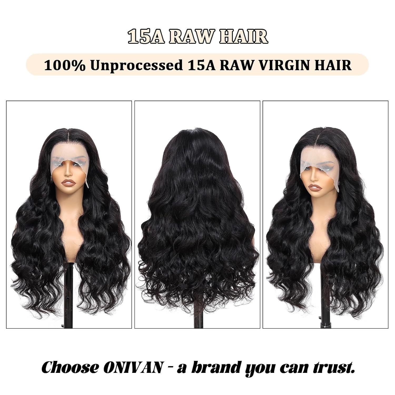 13X6 Body Wave Lace Front Wigs Human Hair Wig 15A Raw 250 Density Indian HD Lace Frontal Human Hair Wigs for Women (28 Inch)