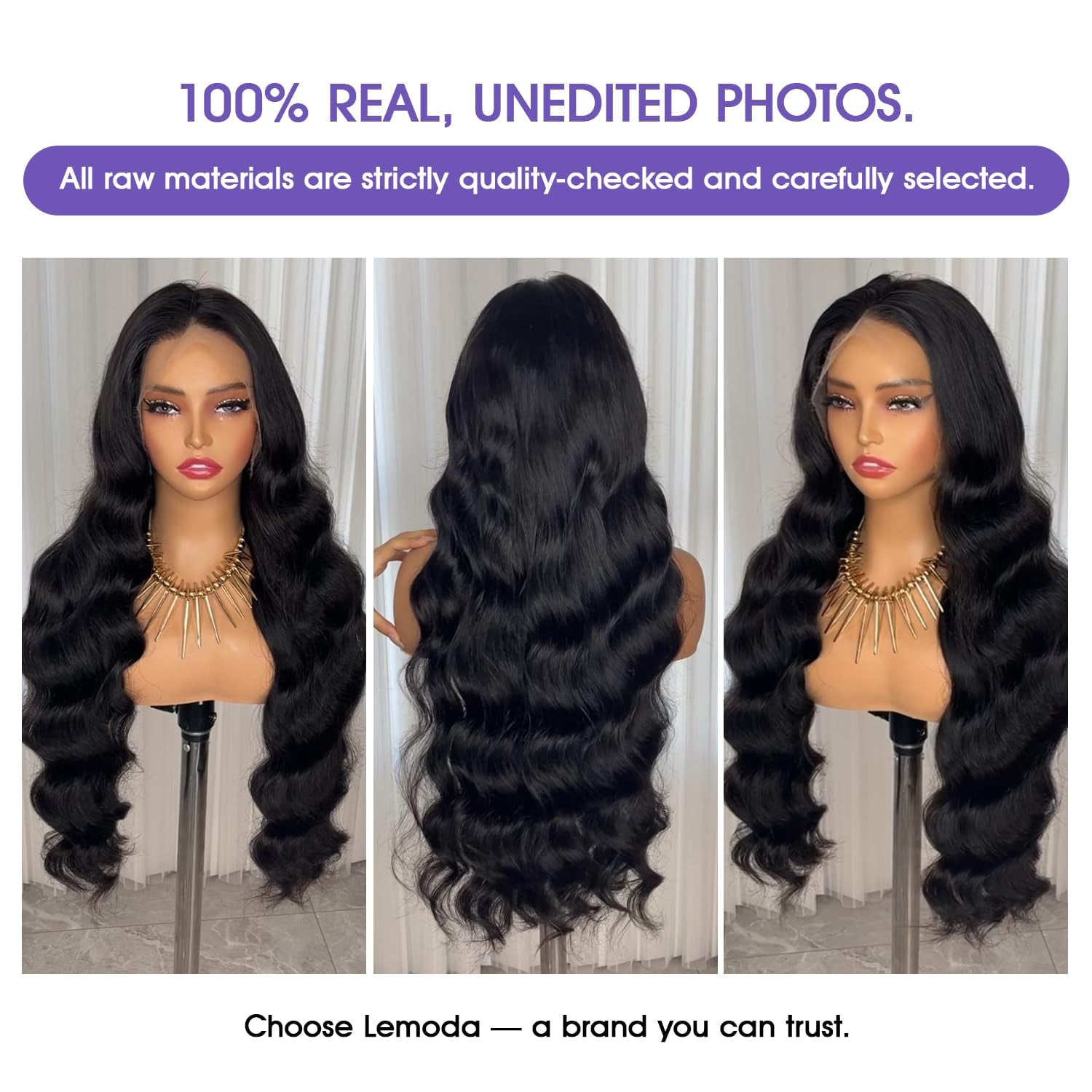 13X6 Full Lace Frontal Virgin Human Hair Wigs Body Wave 210% Density 15A 13X6 HD Transparent Lace Front Wigs 22Inch Brazilian Body Wave Wigs