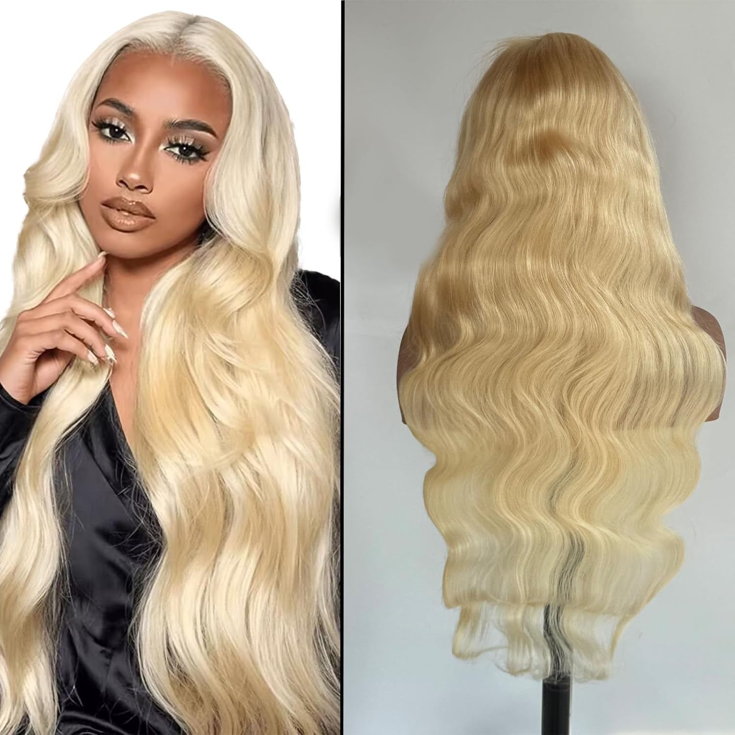 Grey Lace Front Wigs Human Hair Pre Plucked with Natural Hairline 13X6 Glueless Wigs Human Hair 180 Density Highlight Body Wave Lace Frontal Wig 26 Inch