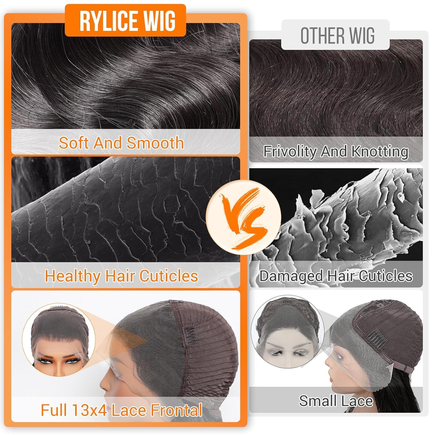 13X4 HD Lace Front Wigs Human Hair 26 Inch Natural Black Body Wave Human Hair Wig 200 Density 12A Glueless Wigs Lace Front Wigs Pre Plucked Glueless Frontal Wig for Women