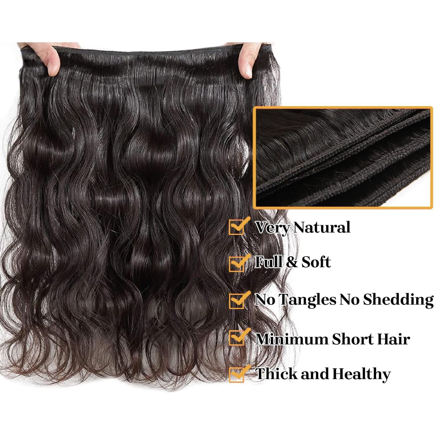 12A Human Hair Bundles with Closure 18 20 22 24+16 Inch Brazilian Body Wave 4 Bundles Human Hair with 5X5 HD Lace Closure Unprocessed Virgin Human Hair Natural Black