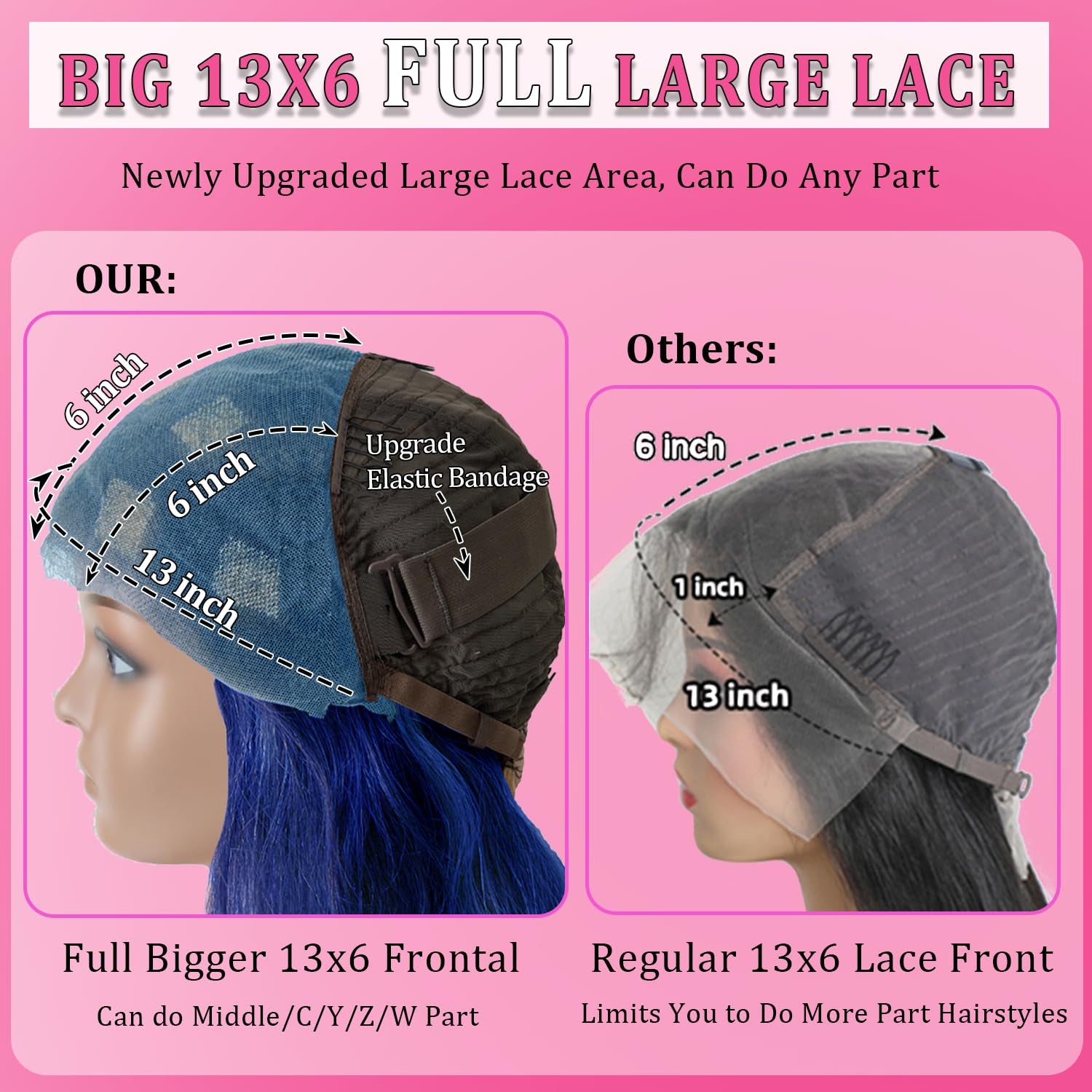 28 Inch Blue Wig Human Hair 13X6 Body Wave Lace Front Wigs Human Hair Blue Glueless Wear and Go Hd Full Lace Frontal Wig for Women 180% Density